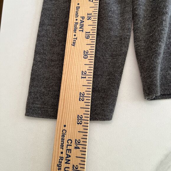 Lucia Sweater Size EU 42 Womens Gray Wool Blend Mock Neck Long Sleeve Fine Rib - Picture 7 of 11